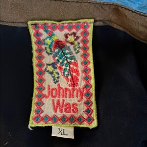 Johnny Was Vibrant Embroidered Label Jacket